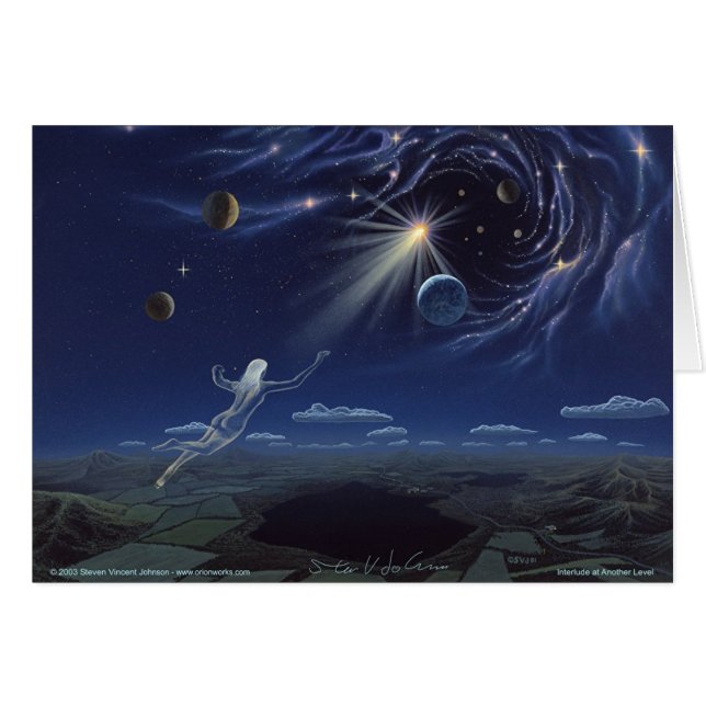 Interlude på ett annat jämnt hälsningskort (Framsidan Horizontal)