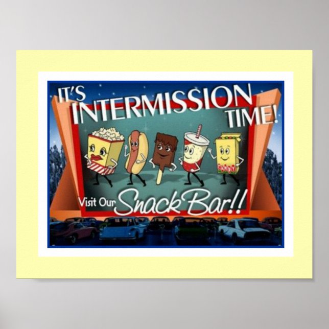 Intermission Snack Bar Poster (Framsidan)