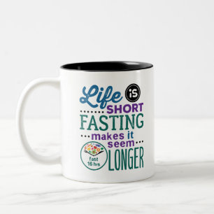 Intermittent fast OMAD Funny offert Två-Tonad Mugg
