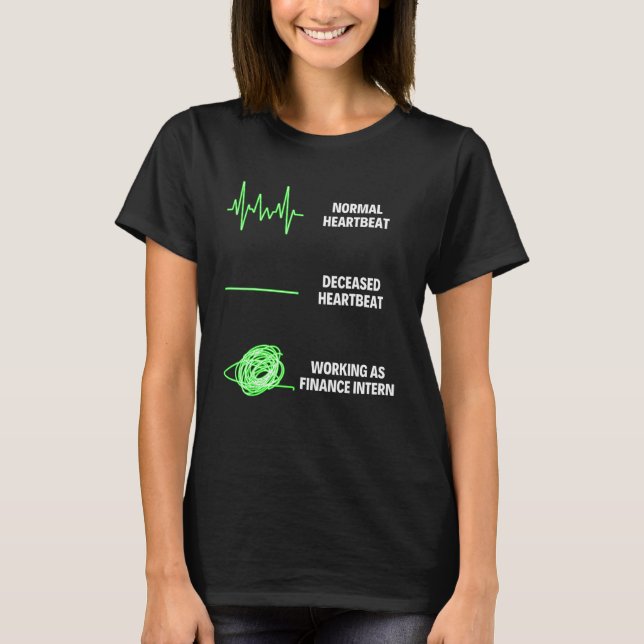 Intern ekonomi affärsfinans jobb t shirt (Framsida)