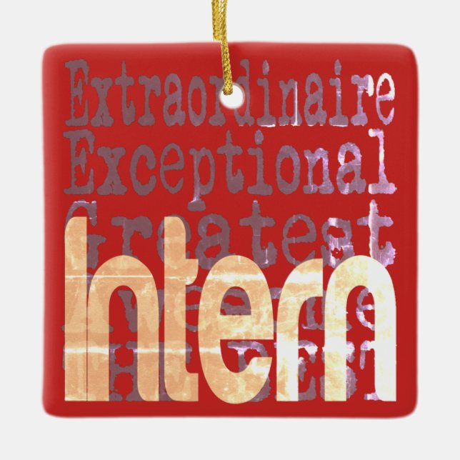 Intern Extraordinaire Julgransprydnad Keramik (Framsida)