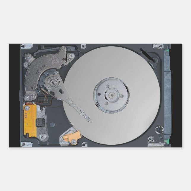 Intern hårddisk rektangulärt klistermärke (Framsida)