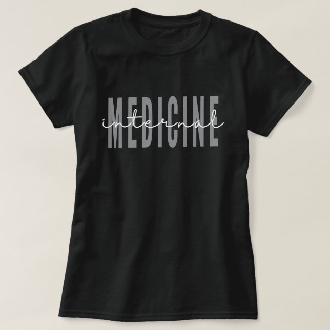 Intern medicin framtida läkare t shirt (Design framsida)