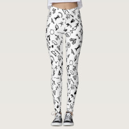 Interna amerikanska Bild-symboler Leggings