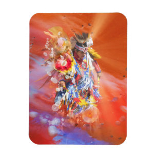 Interna amerikanska DANCING-VARGAR Magnet