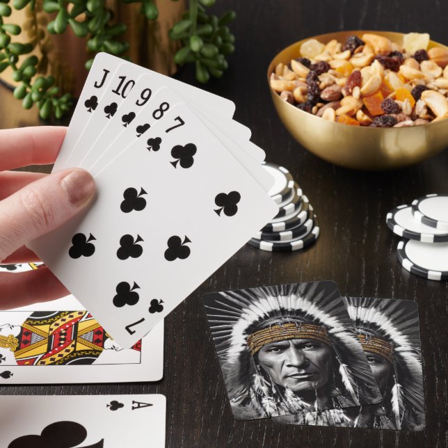 Interna amerikanska Iroquis-uppspelningskort Casinokort (På plats)