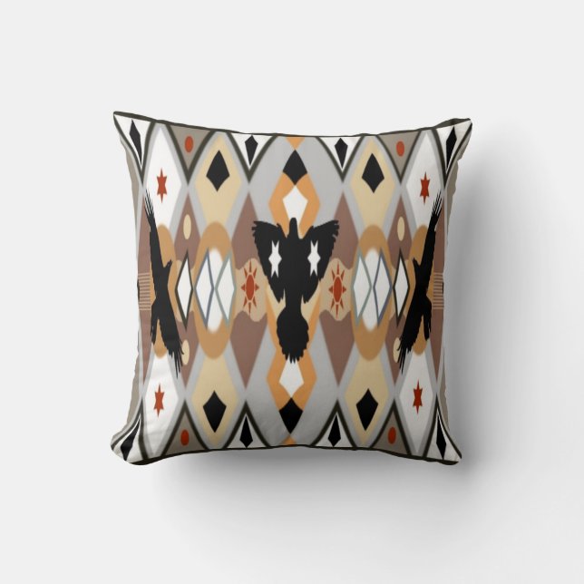 Interna amerikanska Kråka Pillows Kudde (Framsida)