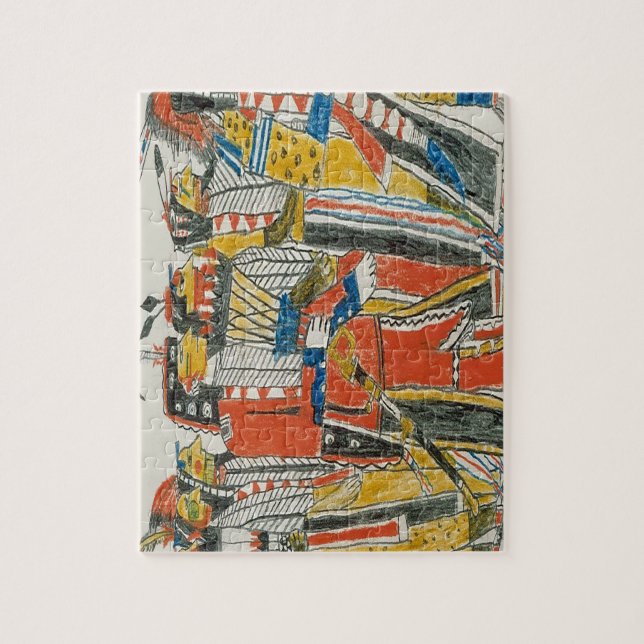 Interna amerikanska Pow Wow Dancers Pussel (Vertikal)