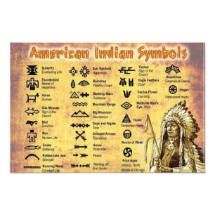 Interna amerikanska symboler fototryck