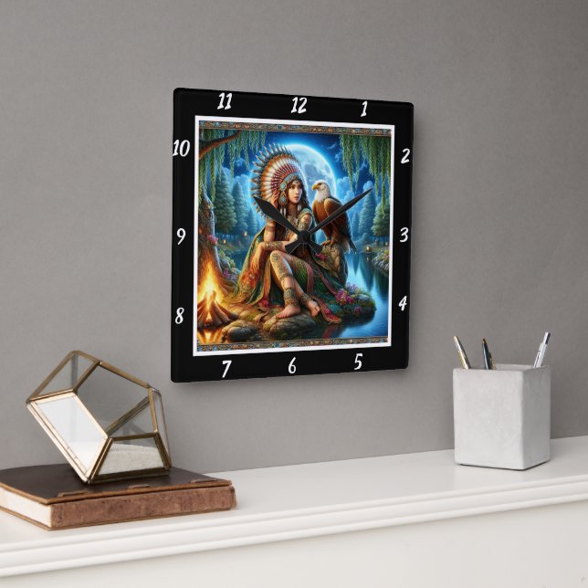 Interna drömmar: Eagles avfärdande av Måne i Ögon Fyrkantig Klocka (Kontor)