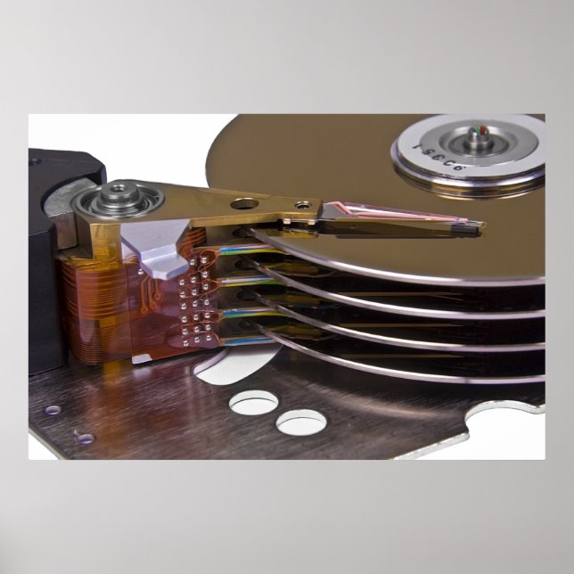 Interna enheter på en hårddisk poster (Framsidan)