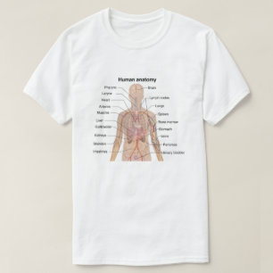 Interna organ - Anatomidiagram för mänskliga organ T Shirt