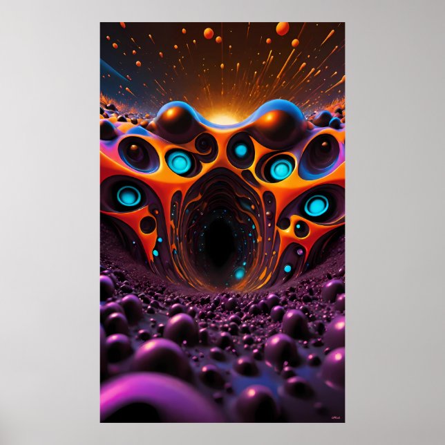 Interna tunneln till morgondagen - Ken Gage Art Poster (Framsidan)