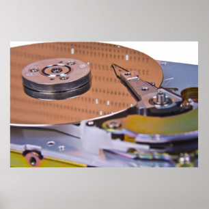 Internals av ett hårddiskdrev poster