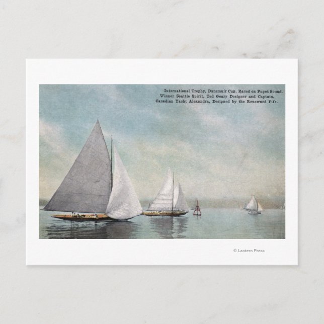 Internat Trophy Dunsmuir Kopp Winner Vykort (Framsida)