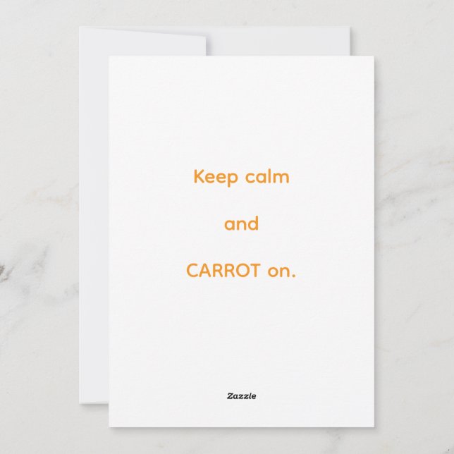 International Carrot Day Julkort (Baksida)