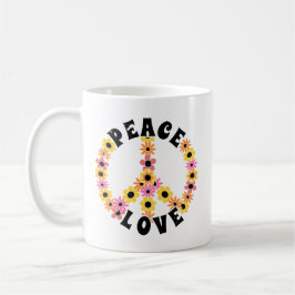 International Day of Peace Love Flower Kaffemugg