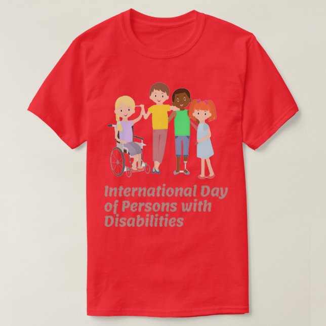 International Day of Persons with Disabilities 2 T Shirt (Design framsida)