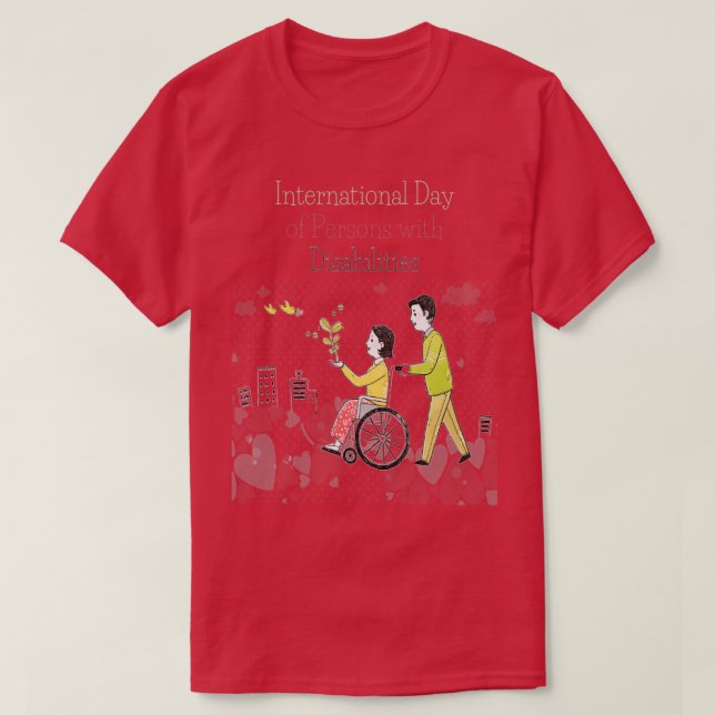International Day of Persons with Disabilities T Shirt (Design framsida)