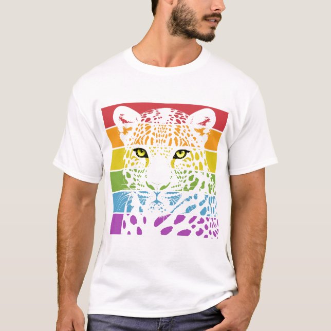 International Day of the Leopard T Shirt (Framsida)