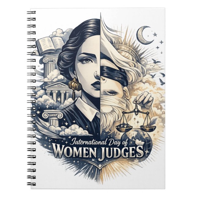 International Day of Women Judges Anteckningsbok (Framsidan)