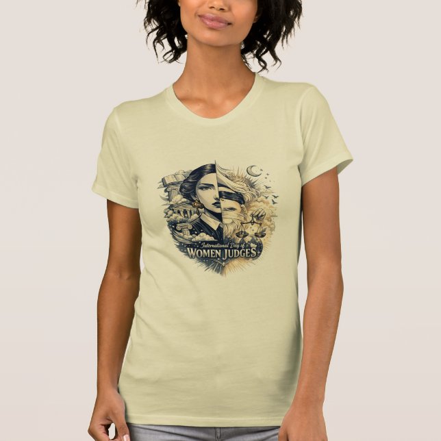 International Day of Women Judges T Shirt (Framsida)