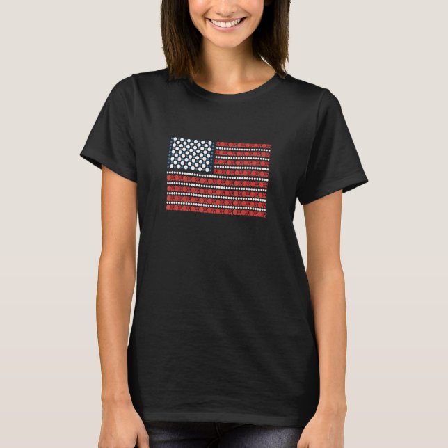 International Dot Day American Flag Polka Dot Kids T Shirt (Framsida)