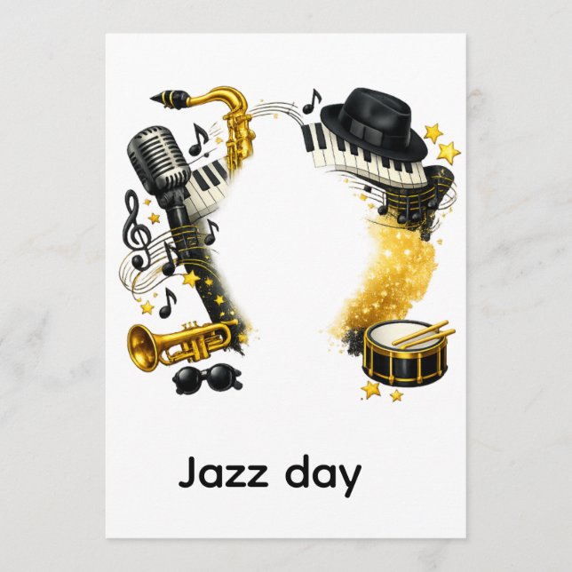 international jazz day inbjudningar (Framsida)