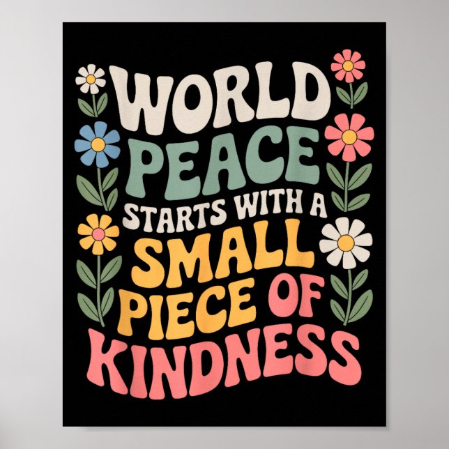 International Peace Day Insring World Kindness Day Poster (Framsidan)