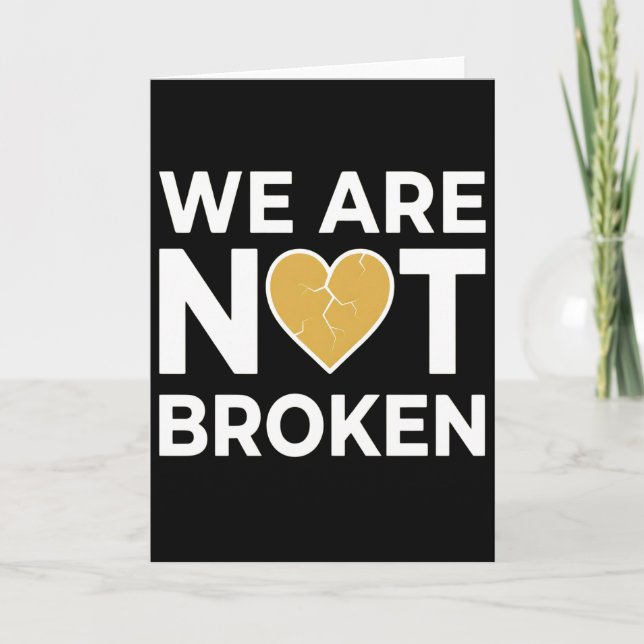International We're Not Broken Day Mental Health Kort (Framsida)