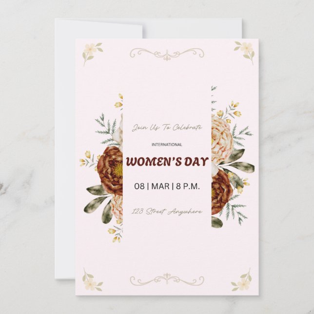 International Women’s Day Invitation - March 8 (Framsida)