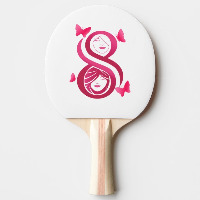, International Women’s Day Pingisracket (Framsidan)