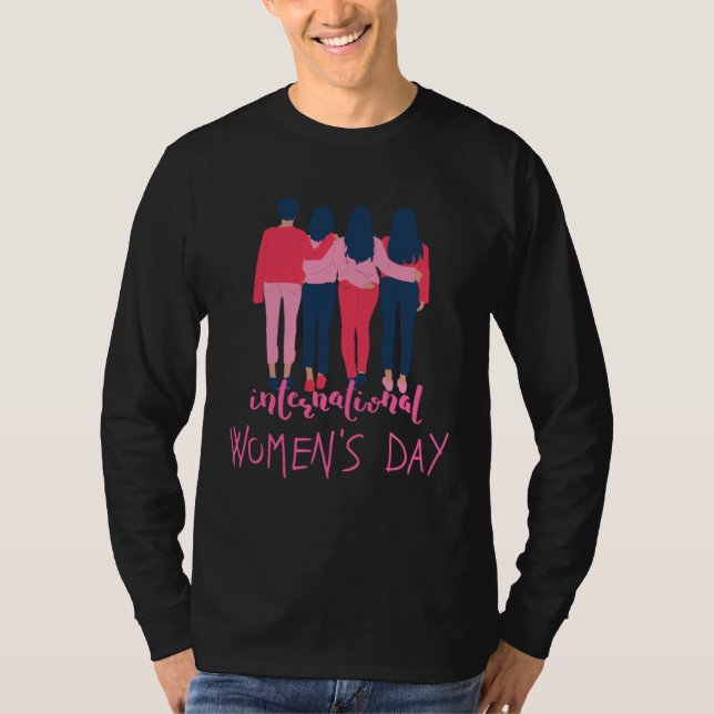 International Womens Day 2023 Embrace Equity 8 Mar T Shirt (Framsida)