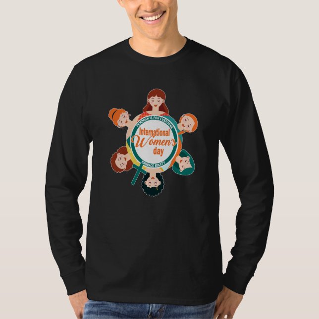 International Women's Day Feminism is for Everyone T Shirt (Framsida)