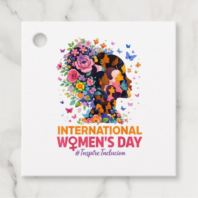 International Women's Day Gåvor Etiketter (Framsida)