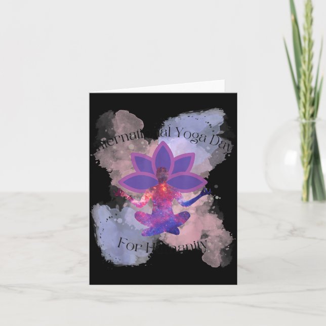 International Yoga Day For Humanity  Kort (Framsida)