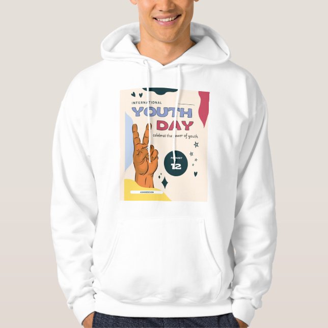 International youth day , August 12 ,  Hoodie (Framsida)