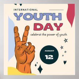 International youth day , August 12 , Poster