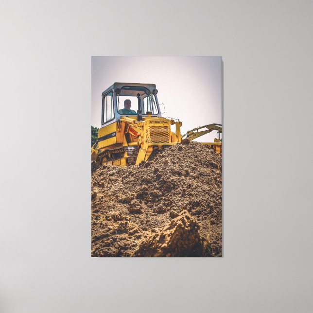 Internationell 100B-bulldozer Canvastryck (Framsida)