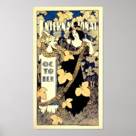 Internationell 1895 Vintage Fransk Advert Poster
