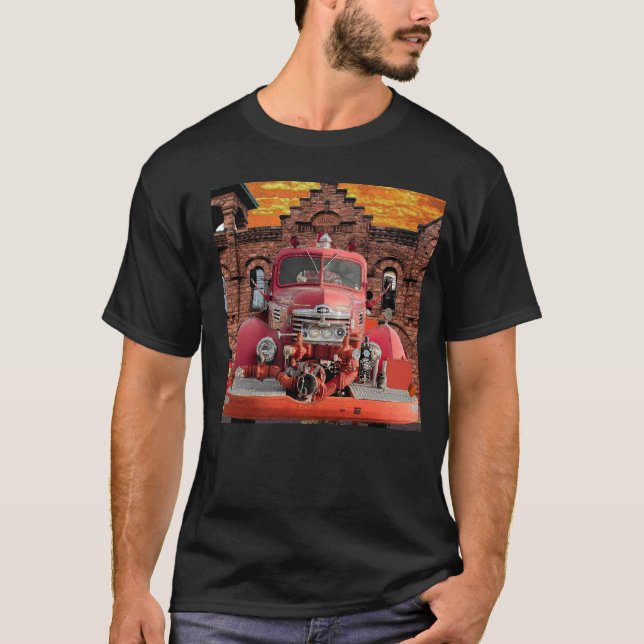 Internationell 1947 avfyrar lastbildesign t shirt (Framsida)