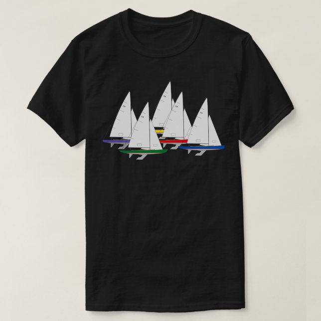 Internationell 210 Segelbåt T Shirt (Design framsida)