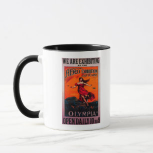 internationell Aero Expovintage affisch för 6e Mugg