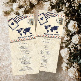 Internationell Äventyr Rustic Destinationsbröllop Program