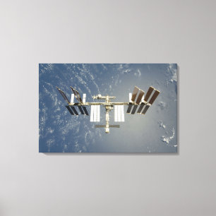 Internationell backdropped utrymmestation canvastryck