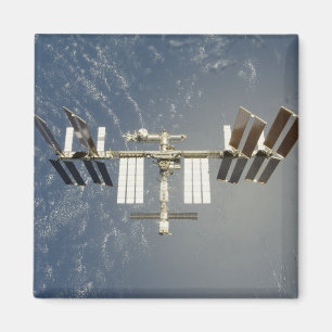 Internationell backdropped utrymmestation magnet