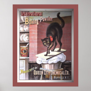 Internationell bakpulvervintageadvertizing poster