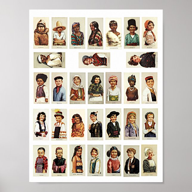 Internationell Barn i världen resesammanställning  Poster (Framsidan)