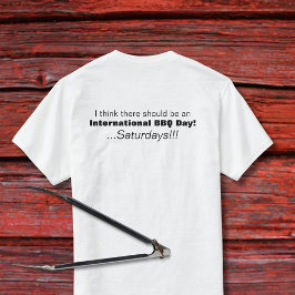 Internationell BBQ Day Saturdays TShirt T-shirt