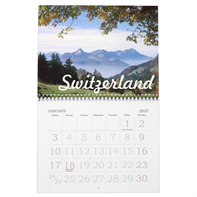 Internationell Beauty Calendar Kalender (Jan 2027)